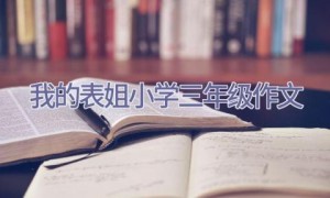 我的表姐小学三年级作文