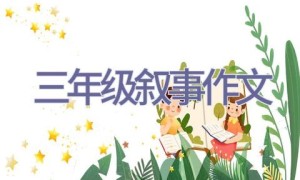 三年级叙事作文