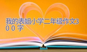 我的表姐小学二年级作文300字