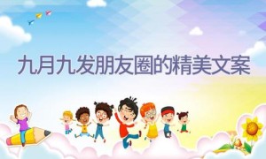 九月九发朋友圈的精美文案