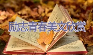 励志青春美文欣赏