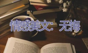 情感美文：无悔