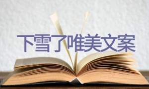 下雪了唯美文案
