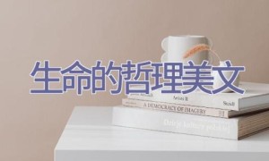 生命的哲理美文