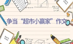 争当“超市小赢家”作文