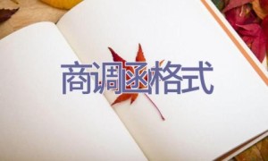商调函格式