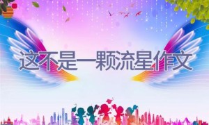 这不是一颗流星作文
