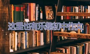 这里也有乐趣初中作文