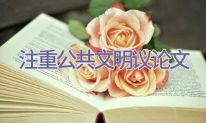 注重公共文明议论文