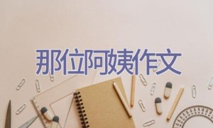 那位阿姨作文
