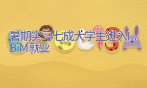 暑期实习 七成大学生进入IBM就业