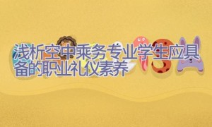 浅析空中乘务专业学生应具备的职业礼仪素养