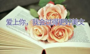 爱上你，我会过得更好美文