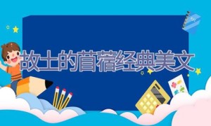 故土的苜蓿经典美文