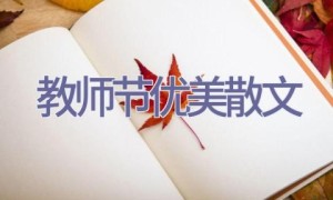 教师节优美散文