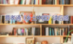 费孝通《乡土中国》读后感