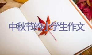 中秋节的小学生作文