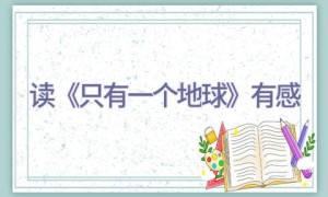 读《只有一个地球》有感