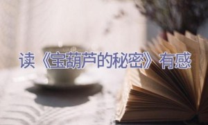 读《宝葫芦的秘密》有感