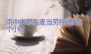 雨中求职 在麦当劳拖地的8个小时