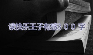 读快乐王子有感300字