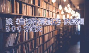 读《鲁滨孙漂流记》的感想800字范文