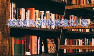 项链读书心得体会范文5篇
