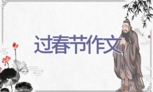 过春节作文