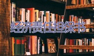 经济责任担保书