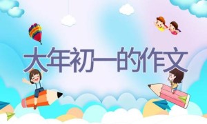 大年初一的作文