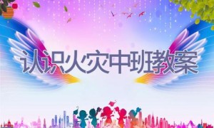 认识火灾中班教案