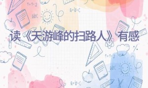 读《天游峰的扫路人》有感