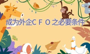 成为外企CFO之必要条件