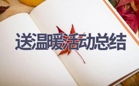 送温暖活动总结(21篇范文）插图