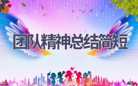 团队精神总结简短(17篇范文）插图