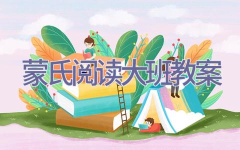 蒙氏阅读大班教案插图