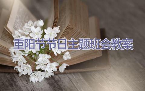 重阳节节日主题班会教案插图