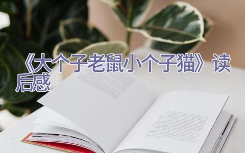 《大个子老鼠小个子猫》读后感插图