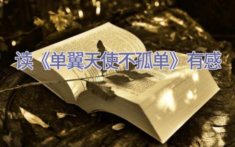 读《单翼天使不孤单》有感插图