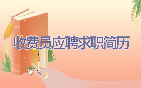收费员应聘求职简历插图