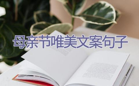 母亲节唯美文案句子插图