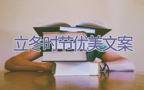 立冬时节优美文案插图