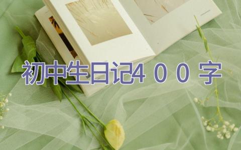 初中生日记400字插图