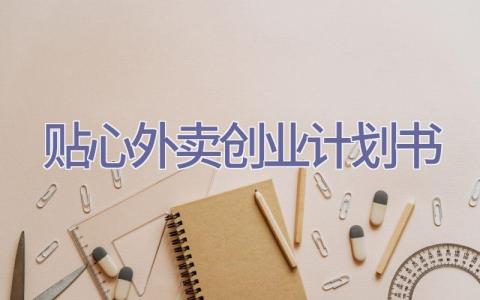 贴心外卖创业计划书插图
