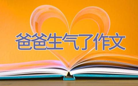 爸爸生气了作文插图