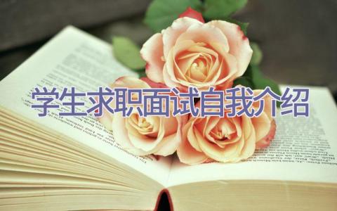 学生求职面试自我介绍插图