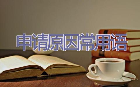 申请原因常用语插图