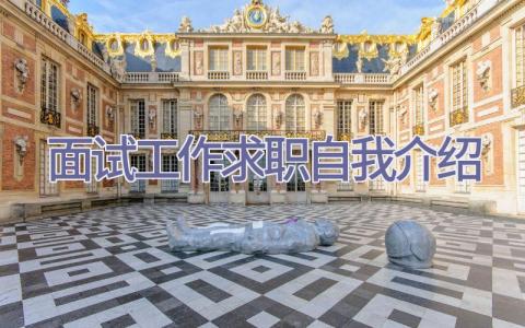 面试工作求职自我介绍插图