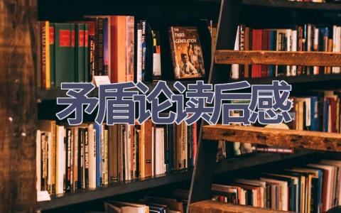 矛盾论读后感(8篇范文）插图