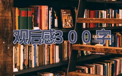 观后感300字(17篇范文）插图